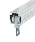 Soporte doble modificado para requisitos particulares de la pared de la pista de la cortina de la longitud de la aleación de aluminio