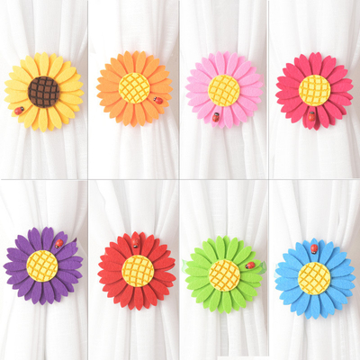 Un buen precio. Hebilla magnética decorativa de la cortina de los tenedores de los accesorios de la cortina del atascamiento del girasol En línea