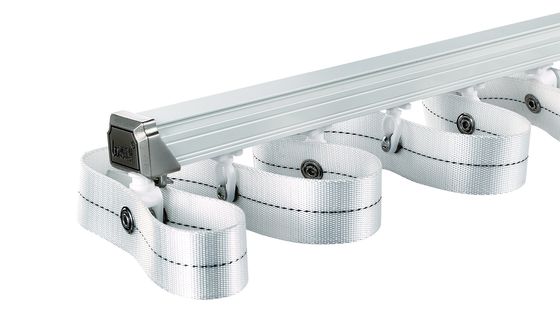 Un buen precio. Soporte doble modificado para requisitos particulares de la pared de la pista de la cortina de la longitud de la aleación de aluminio En línea
