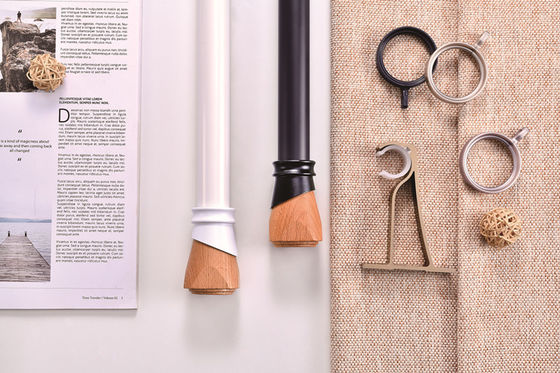 Un buen precio. perforated hook simple living room bedroom aluminum alloy rail pulley curtain rod En línea