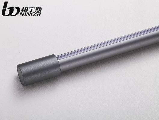 Un buen precio. Thickened curtain rod curtain track pulley curtain rod mute straight rail slide rail top mounted side single Roman rod En línea