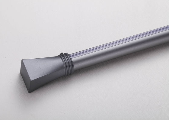 Un buen precio. Thickened aluminum alloy curtain pole octagonal Roman bar track double bar top mounting side mounting ring plug bracket En línea