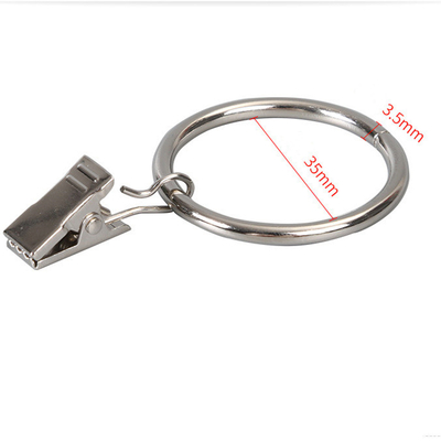 Un buen precio. Cortina pulida Ring Stainless Steel Curtain Clip de la ronda del níquel En línea